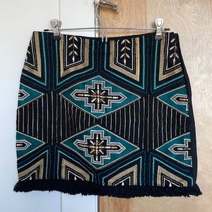 Beaded festive skirt
